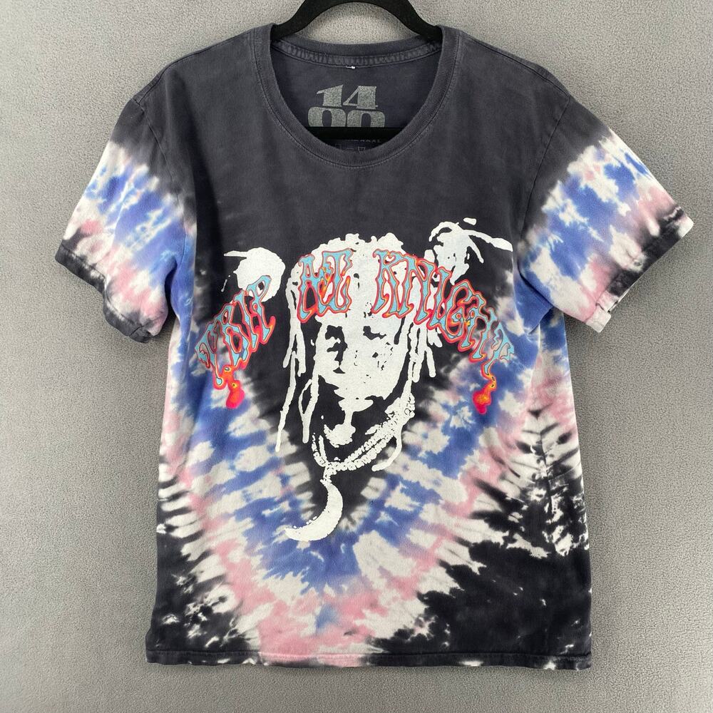 1400 Club Trippie Redd‎ Tak Tie Dye T Shirt Unisex M Black Blue Tripp At Knight